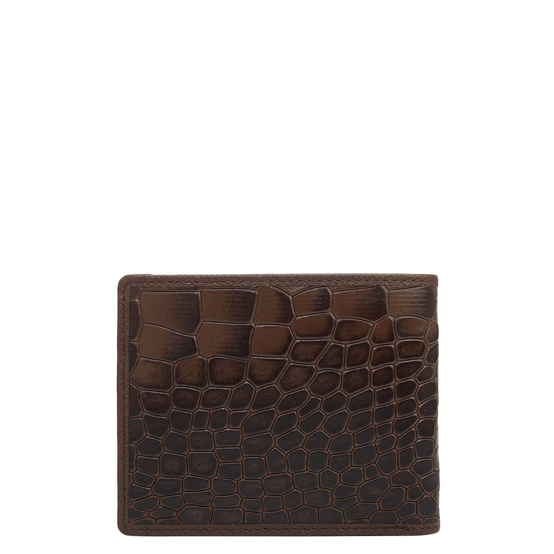 Date Bifold Leather Mens Wallet