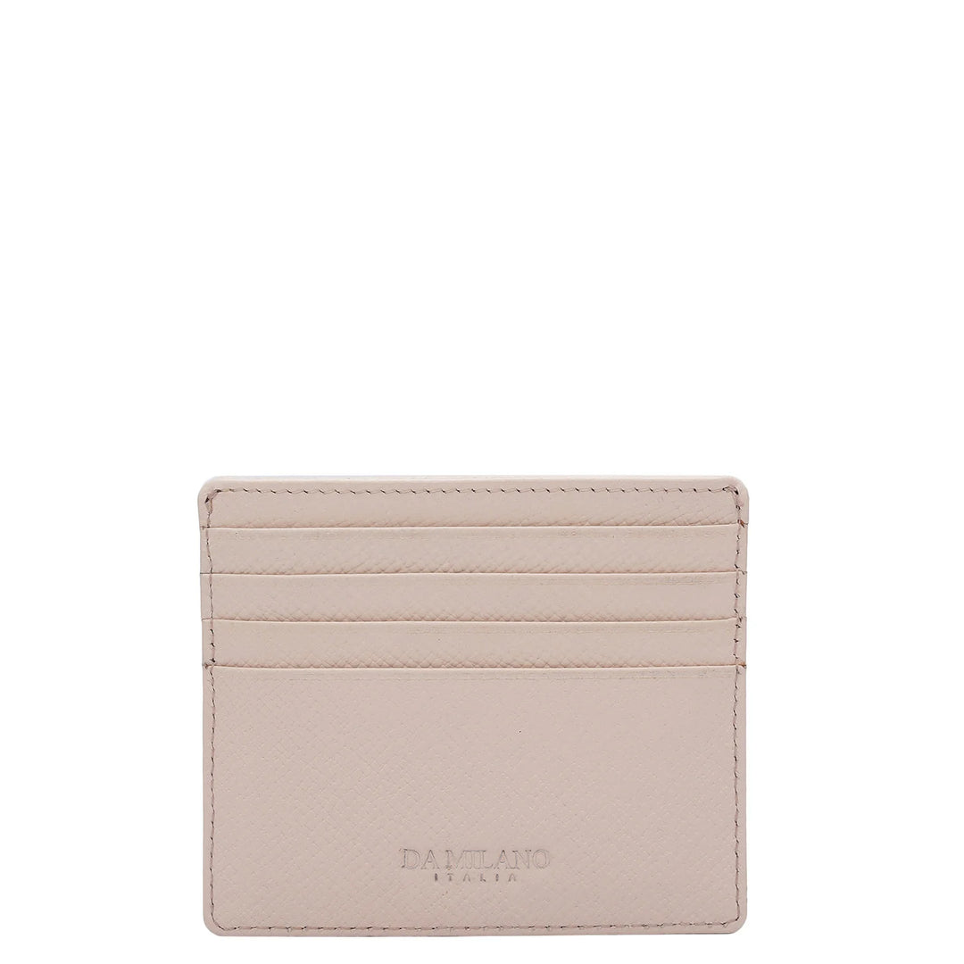 Franzy Leather Card Case - Blush