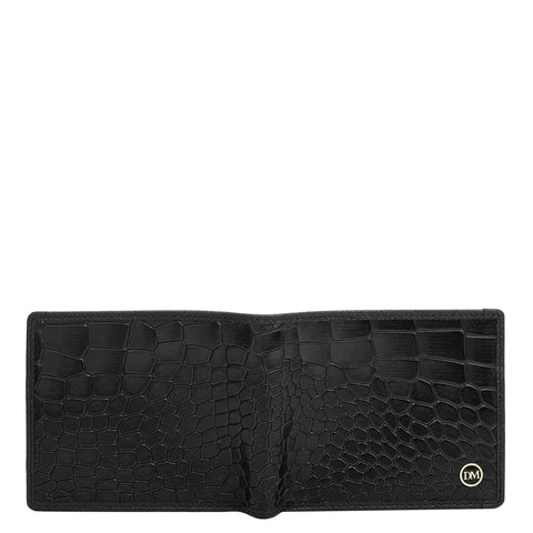 Black Bifold Leather Mens Wallet