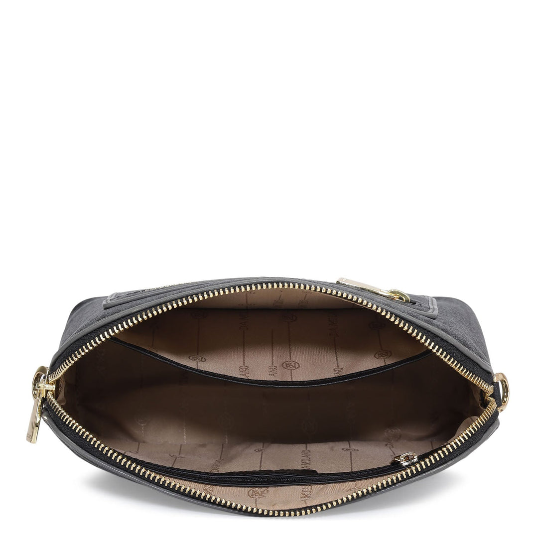 Small Monogram Leather Sling - Black