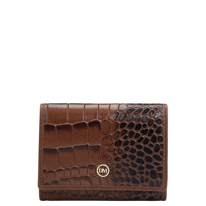 3 Slots Leather Card Case - Date