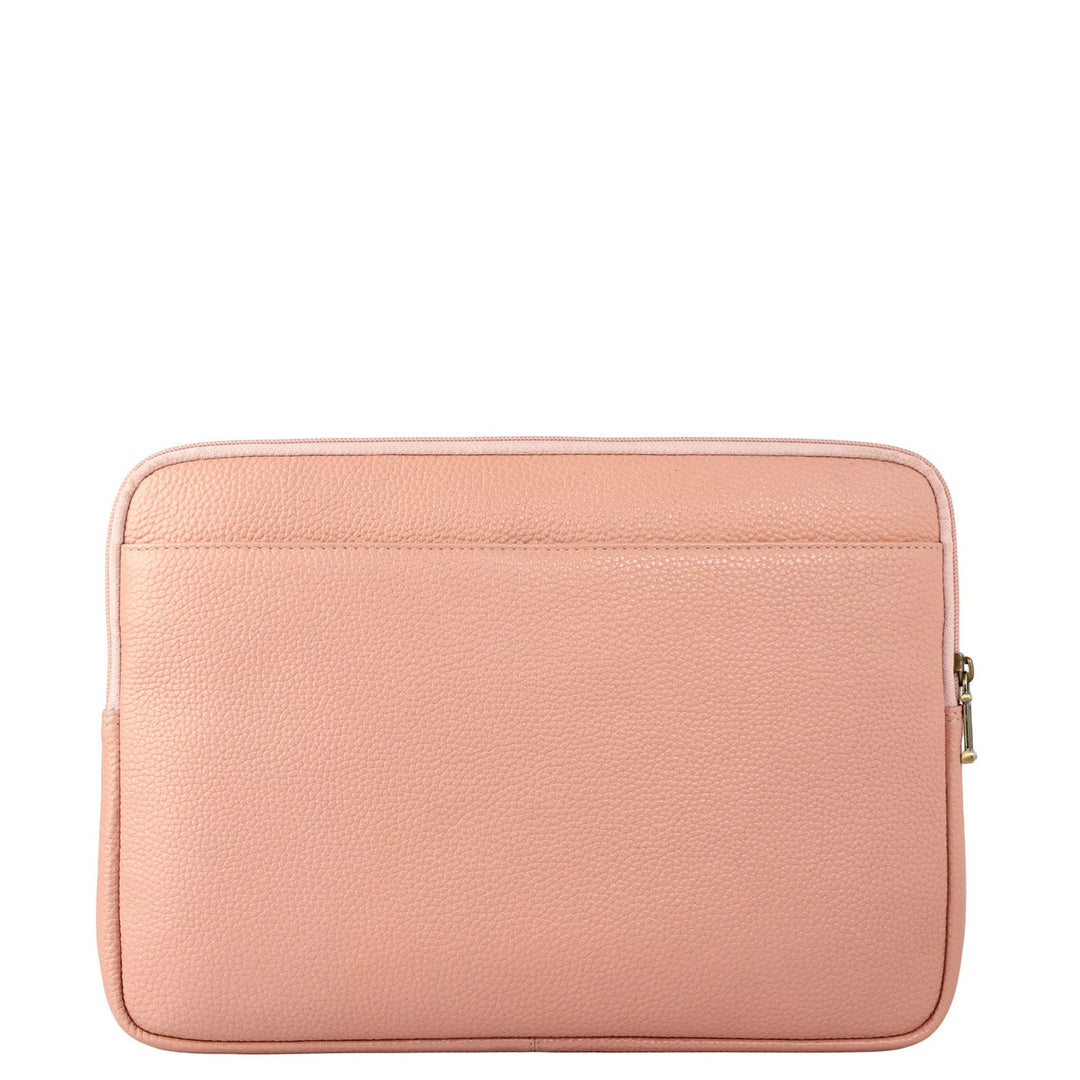 Wax Leather Laptop Sleeve - Feather