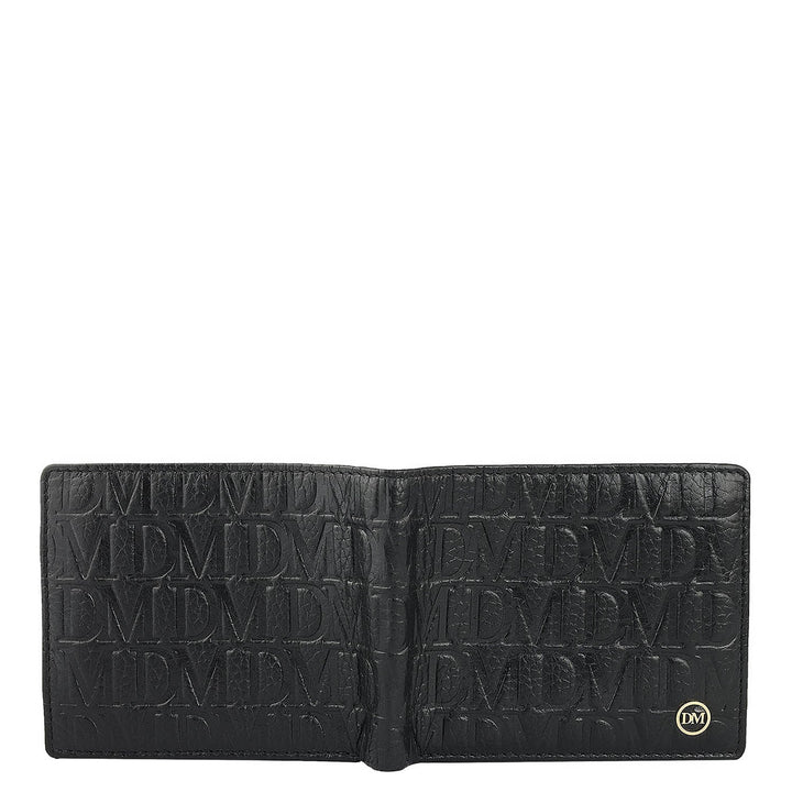 Black Bifold Leather Mens Wallet