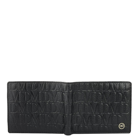 Black Bifold Leather Mens Wallet