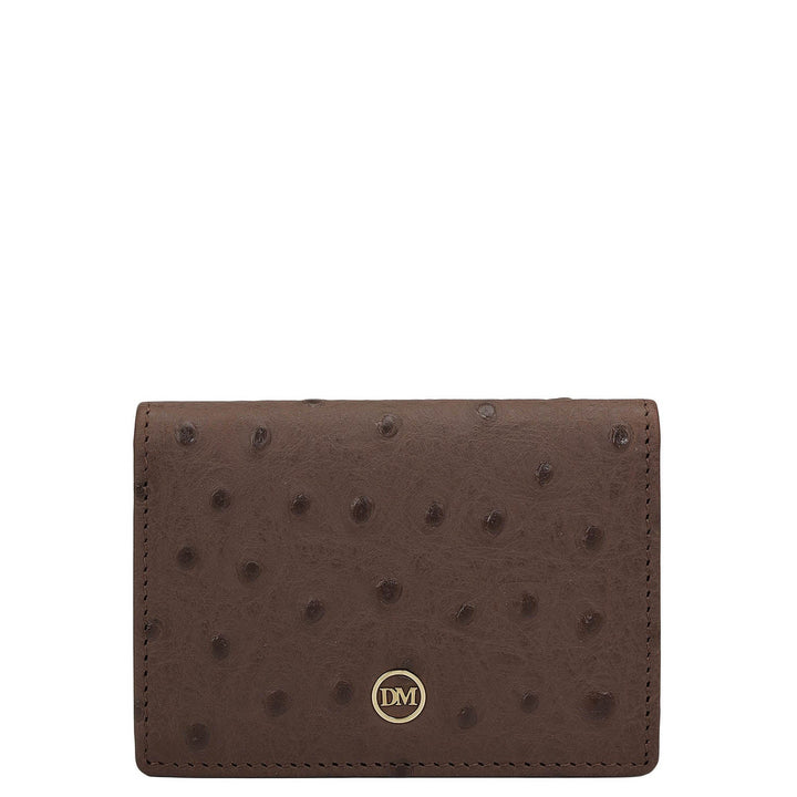 6 Slots Leather Card Case - Brown