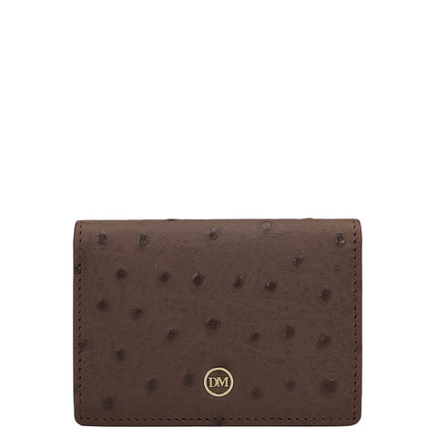 6 Slots Leather Card Case - Brown