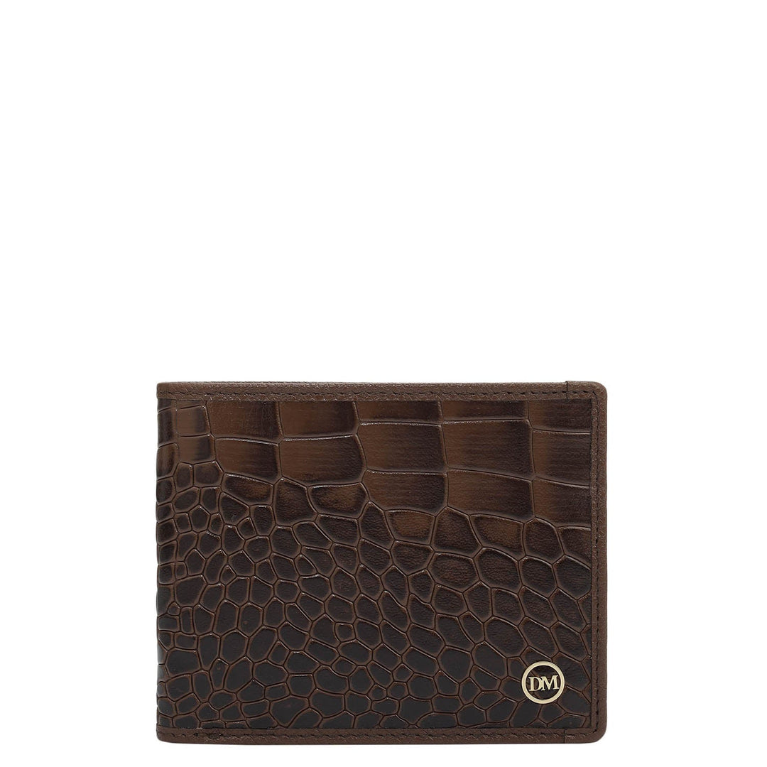 Date Bifold Leather Mens Wallet