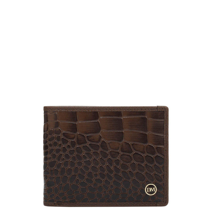 Date Bifold Leather Mens Wallet