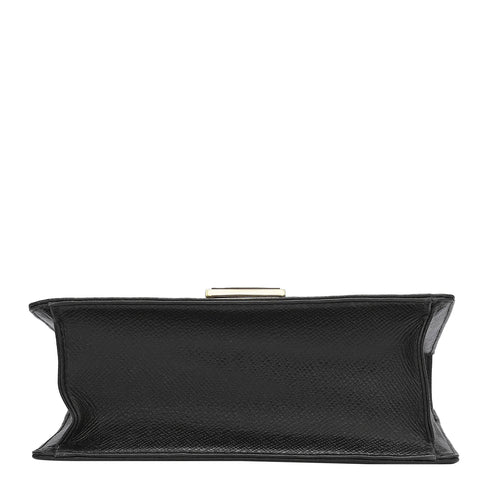 Small Mat Franzy Leather Shoulder Bag - Black