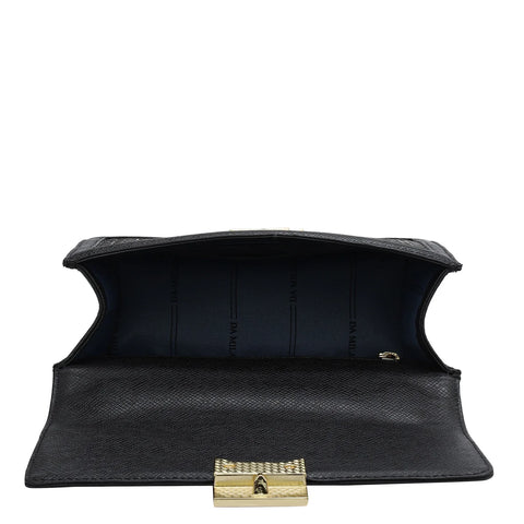 Small Mat Franzy Leather Shoulder Bag - Black