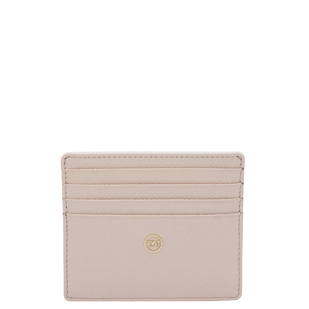 Franzy Leather Card Case - Blush