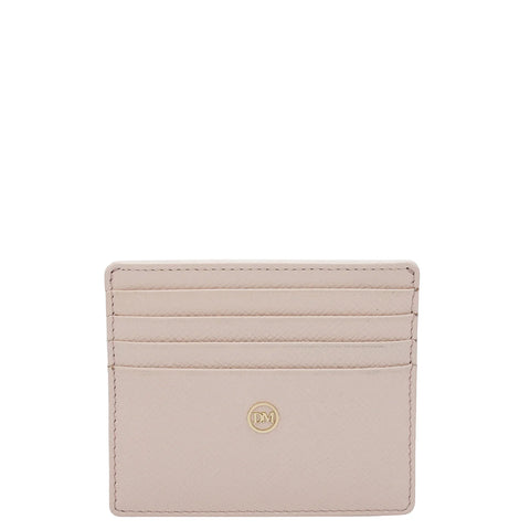 Franzy Leather Card Case - Blush