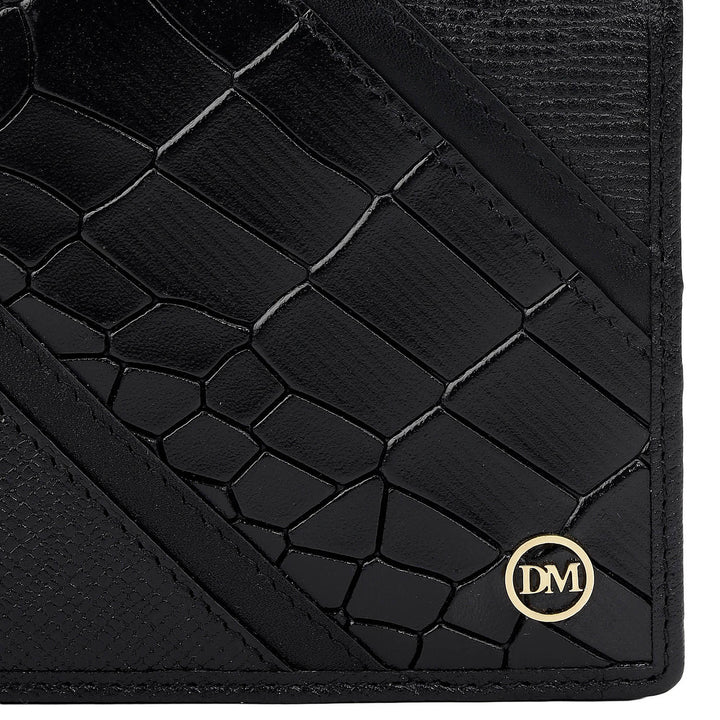 Black Bifold Leather Mens Wallet