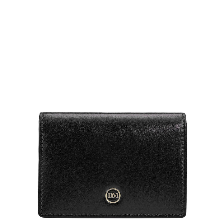 6 Slots Leather Card Case - Navy
