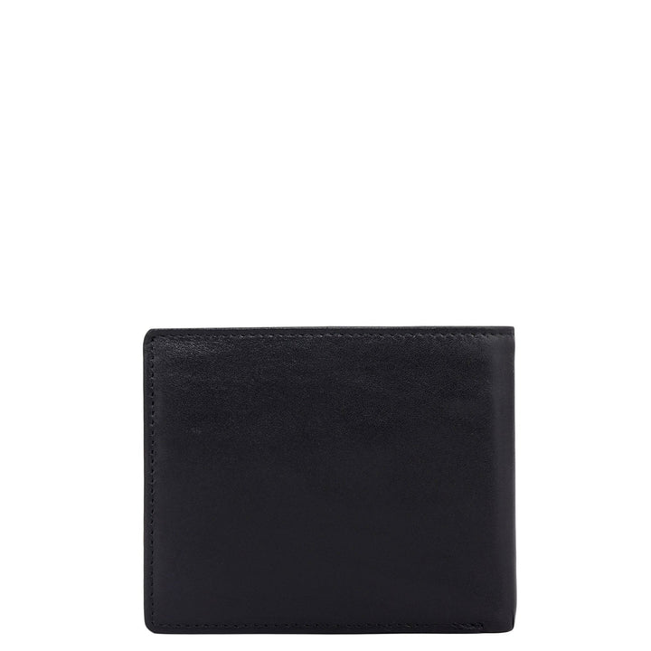 Black Bifold Leather Mens Wallet