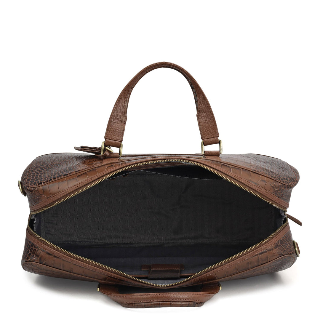 Croco Leather Luggage - Date