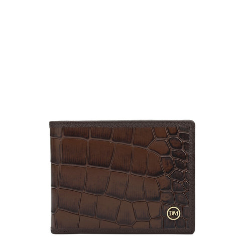 Date Bifold Leather Mens Wallet
