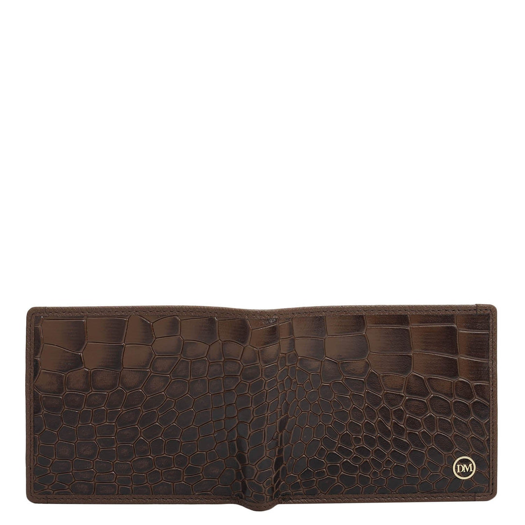 Date Bifold Leather Mens Wallet