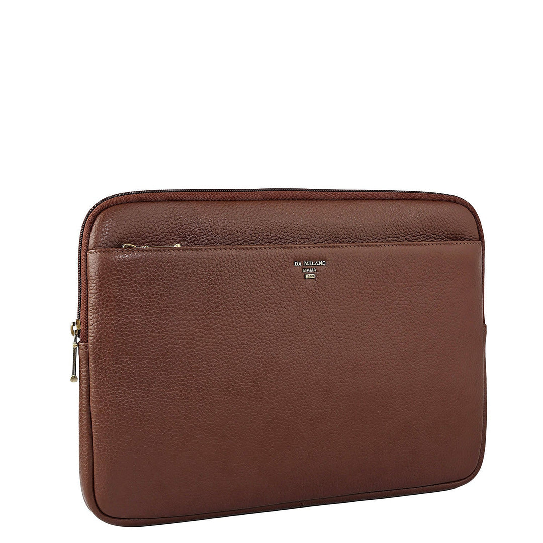 Wax Leather Laptop Sleeve - Espresso