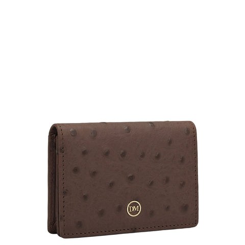 6 Slots Leather Card Case - Brown