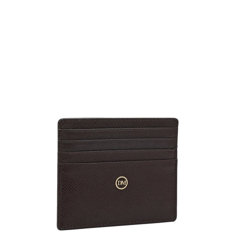 Franzy Leather Card Case - Chocolate