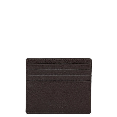 Franzy Leather Card Case - Chocolate