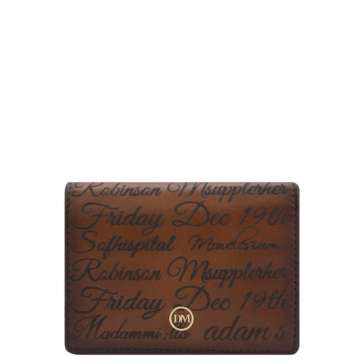 Signato Leather Card Case - Cognac