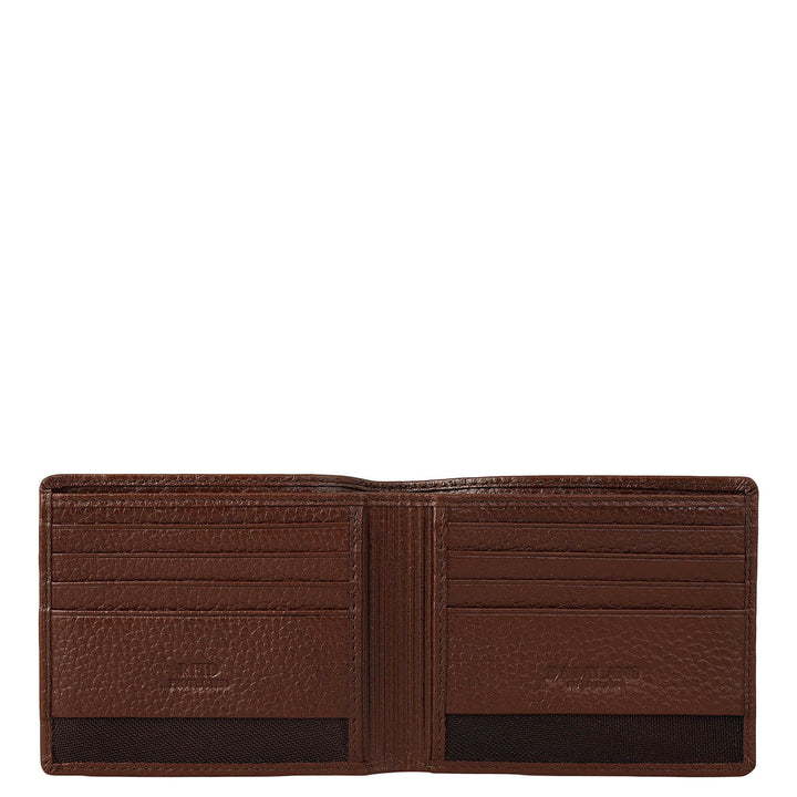Espresso Bifold Leather Mens Wallet