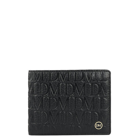 Black Bifold Leather Mens Wallet