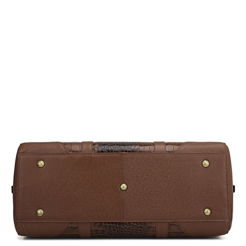 Croco Leather Luggage - Date