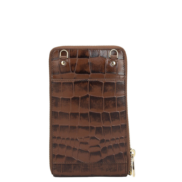 Croco Leather Crossbody - Date