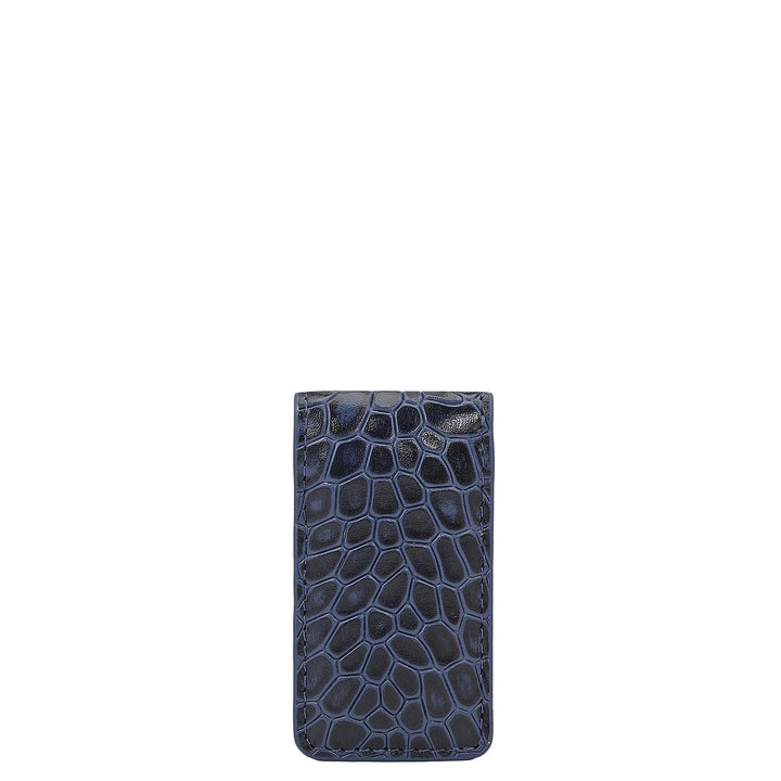 Croco Leather Money Clip - Stardust