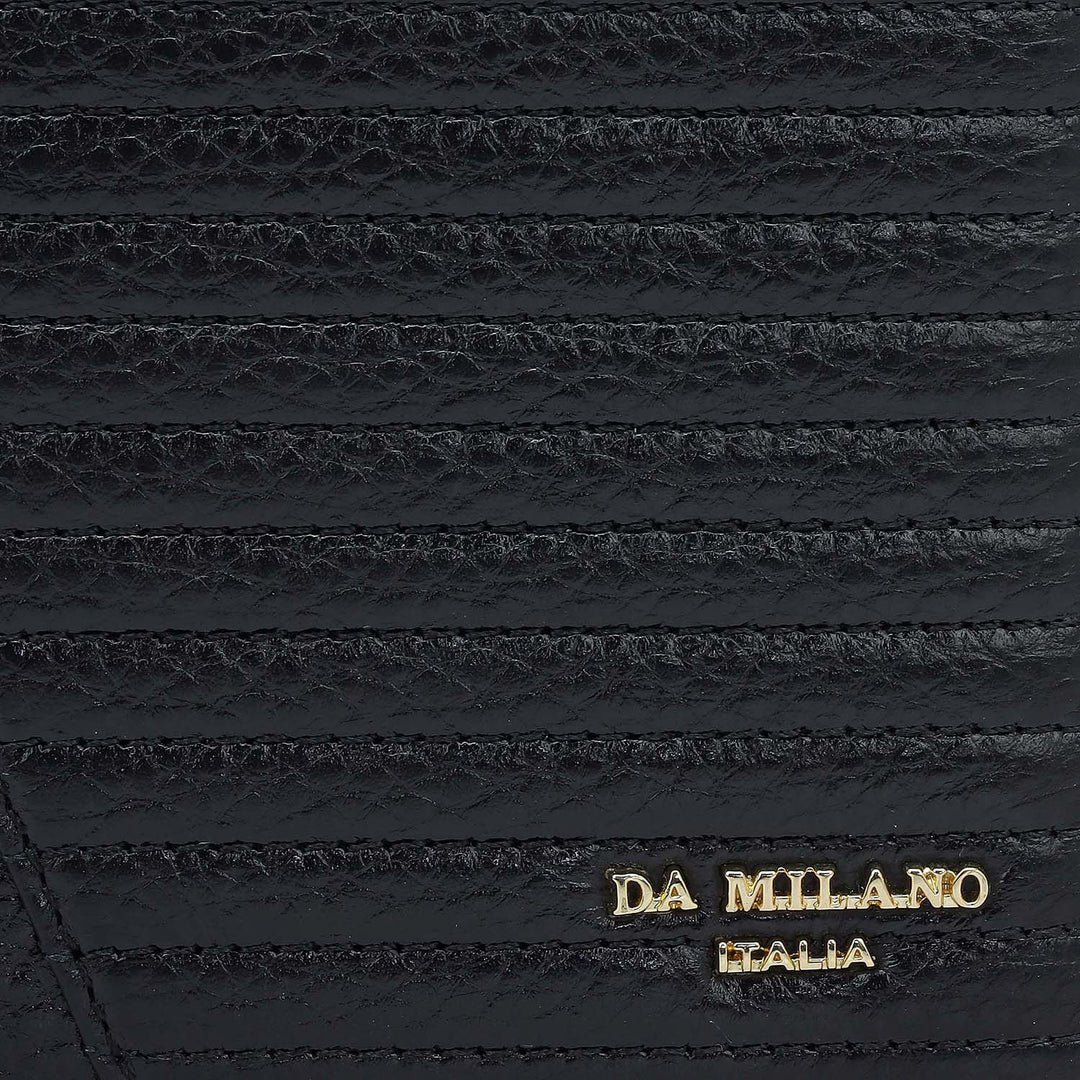 Black Bifold Leather Mens Wallet