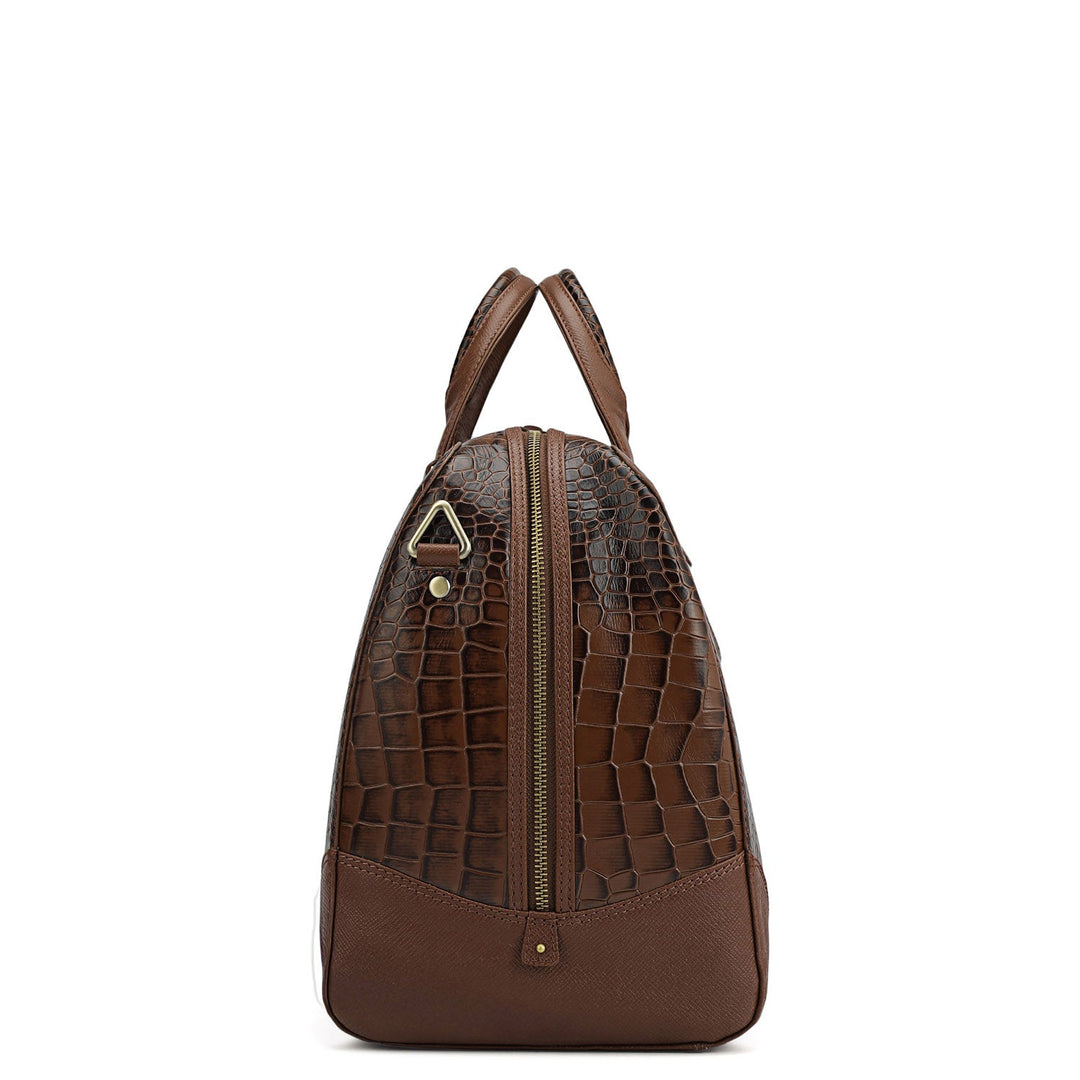 Croco Leather Luggage - Date