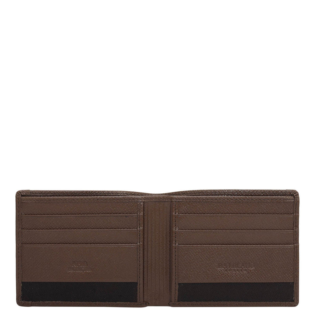 Date Bifold Leather Mens Wallet