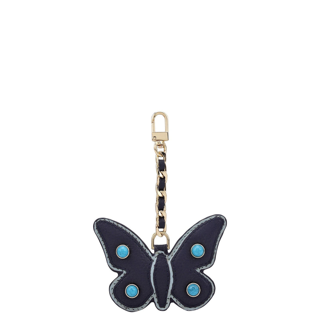 Wax Leather Bag Hanging - Ink Blue