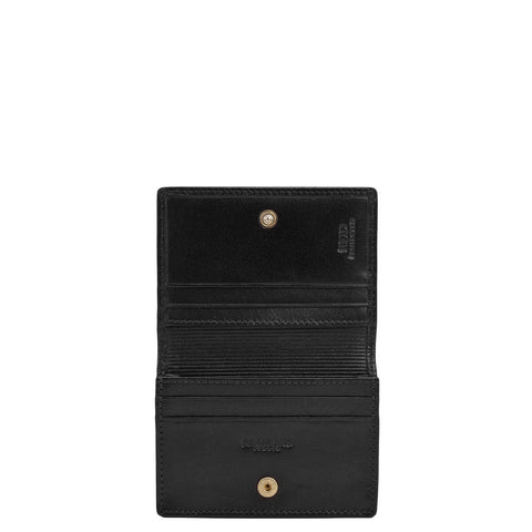 6 Slots Leather Card Case - Navy