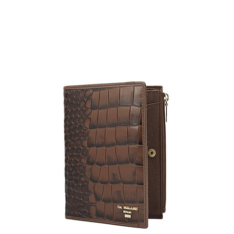 Croco Leather Passport Case - Date