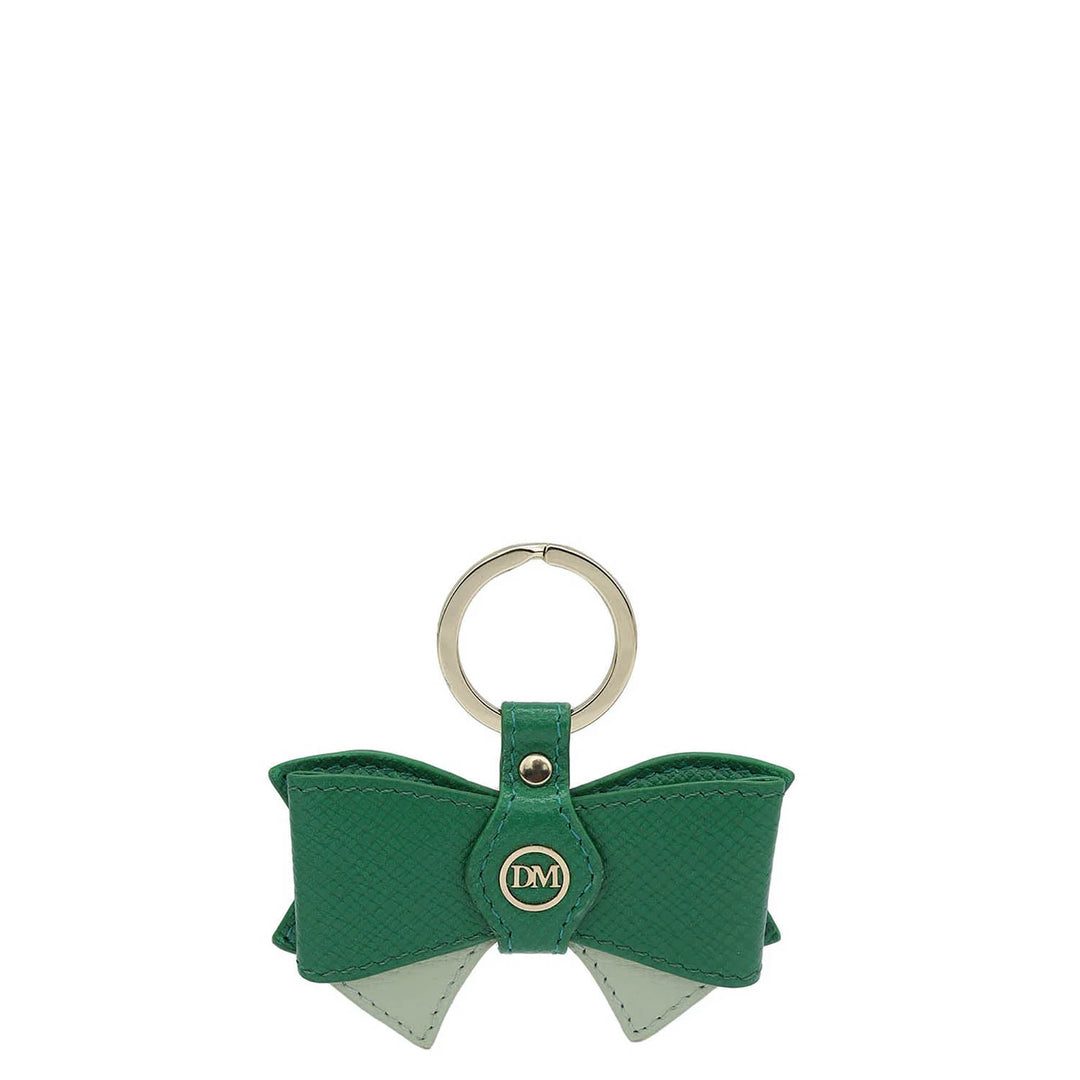 Franzy Leather Key Chain - Emerald Green