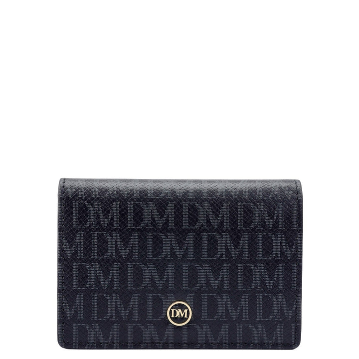 Multi Slot Leather Card Case - Black