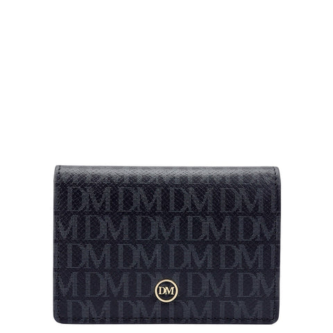 Multi Slot Leather Card Case - Black