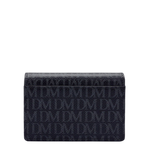 Multi Slot Leather Card Case - Black