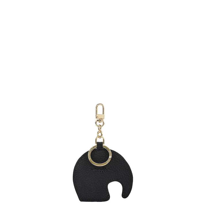 Wax Snake Leather Bag Hanging - Black