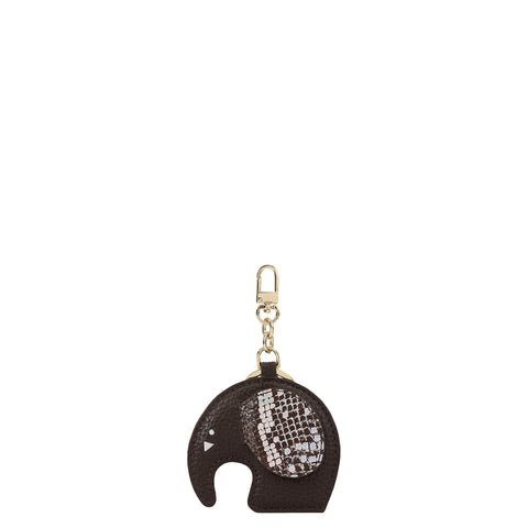 Wax Snake Leather Bag Hanging - Chocolate