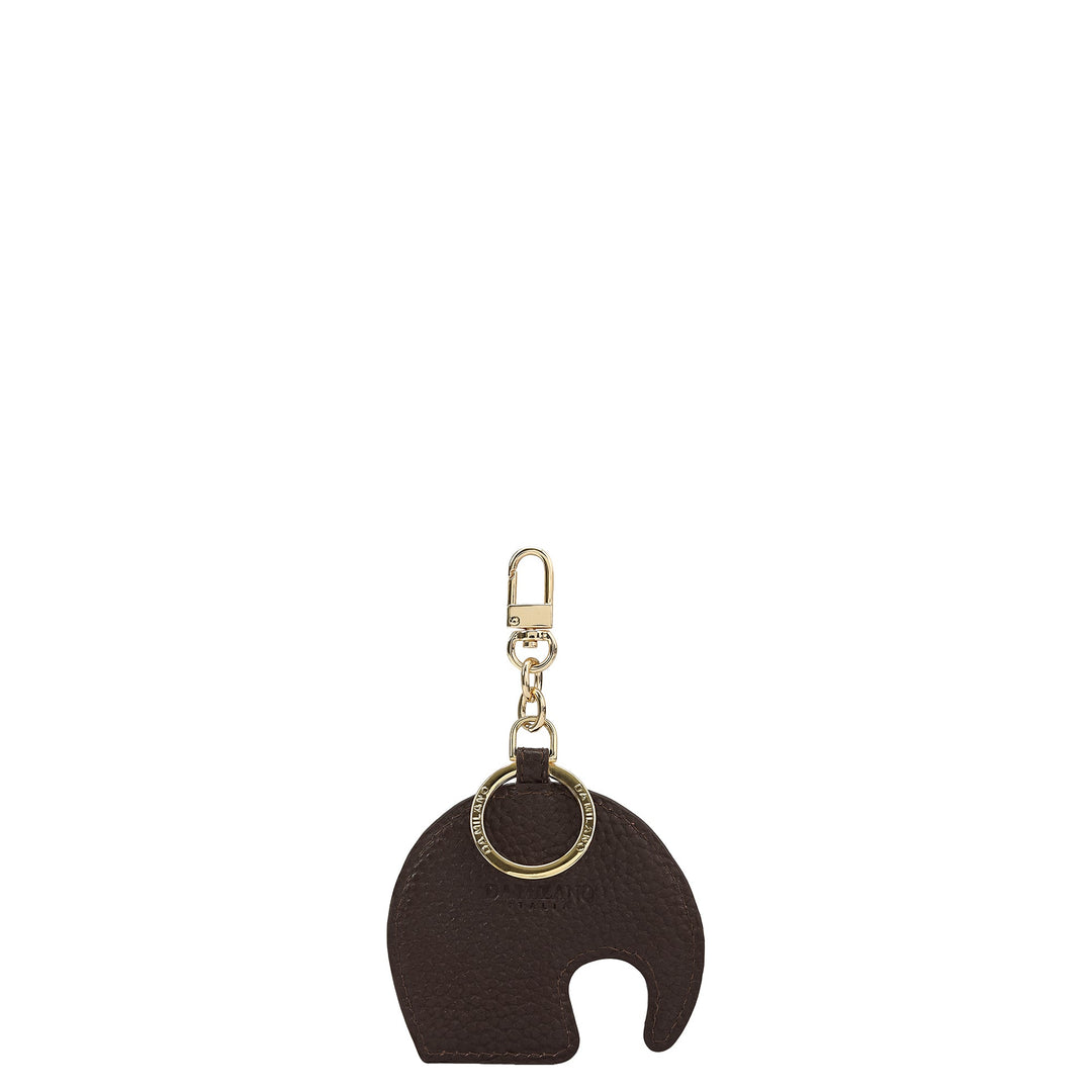 Wax Snake Leather Bag Hanging - Chocolate