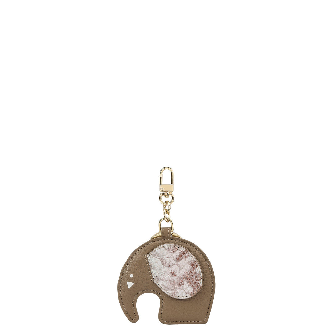 Wax Snake Leather Bag Hanging - Greyish Taupe