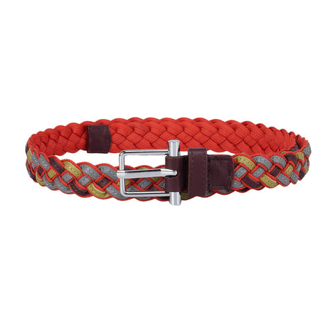 Burgundy & Red Mat Casual Ladies Belt