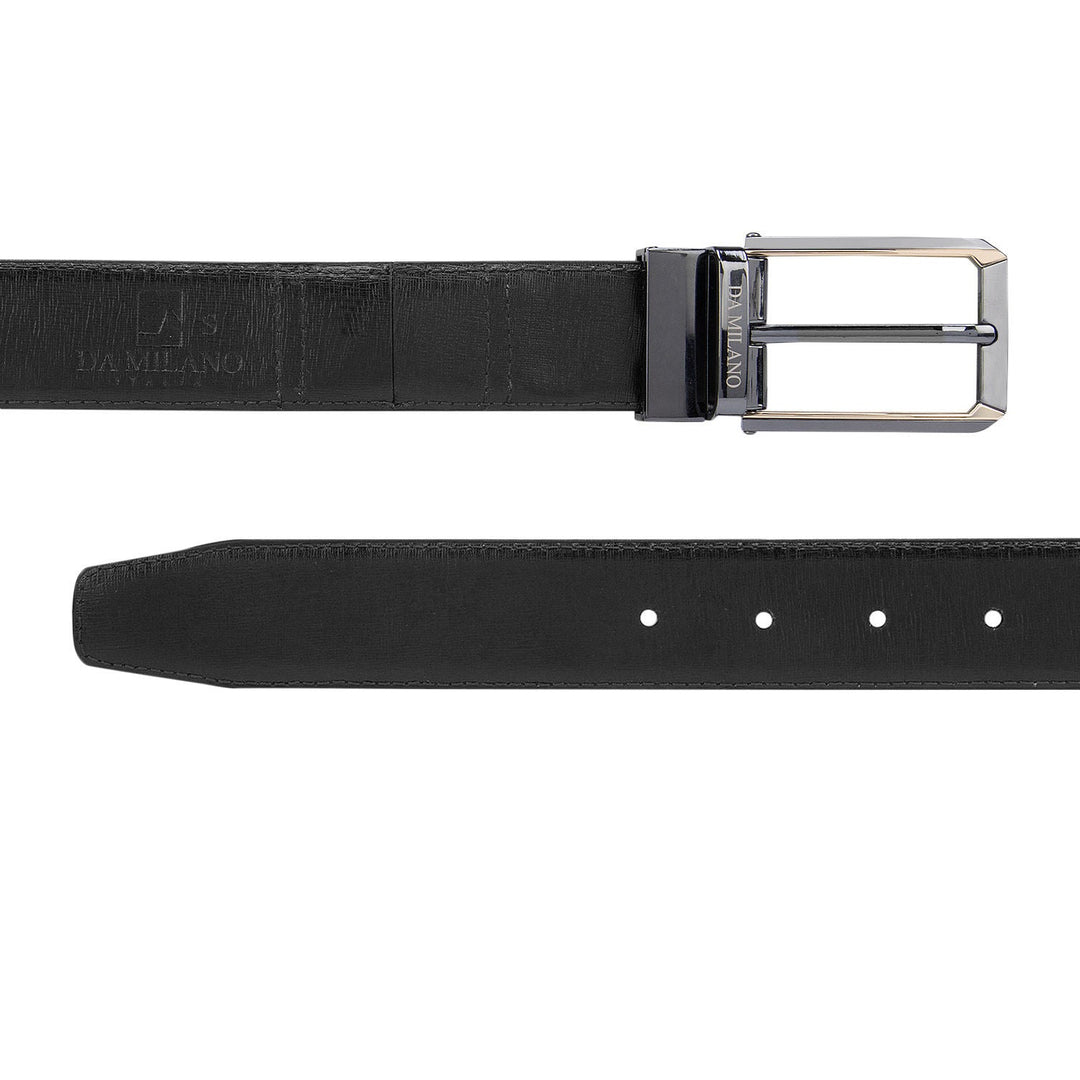 Black & Brown Flexible Men'S Belt- Reversible