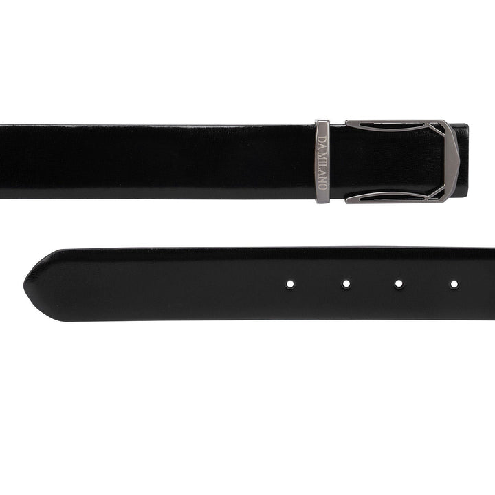 Formal Aztec Leather Mens Belt - Black
