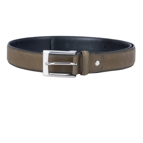 Green Textured Men's Belt